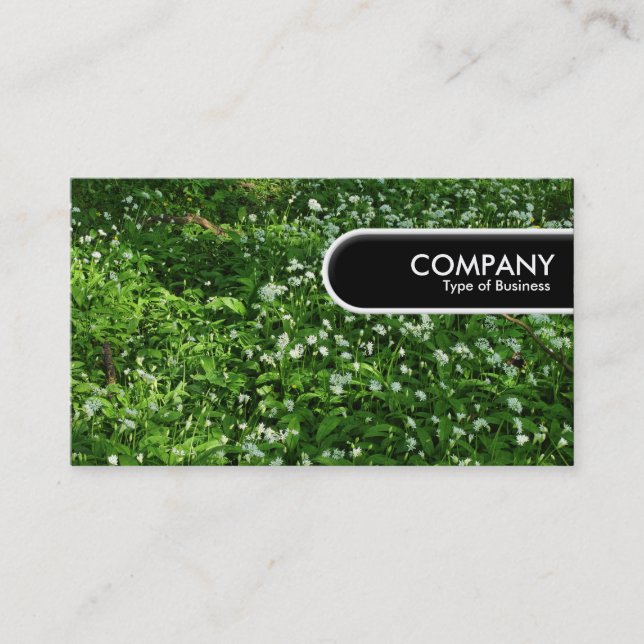 Rounded Edge Tag - Woodland Flowers (Front)