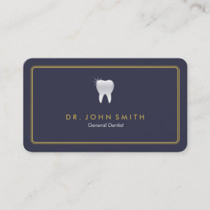 Rounded Frame Royal Blue Tooth Dental Appointment