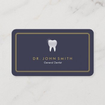 Rounded Frame Royal Blue Tooth Dental Appointment by superdazzle at Zazzle