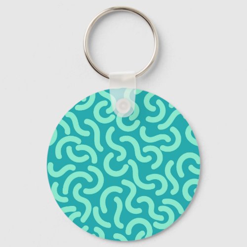 Rounded Lines Seamless Patterns Keychain
