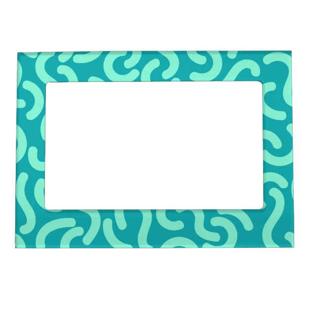 Rounded Lines Seamless Patterns Magnetic Frame | Zazzle