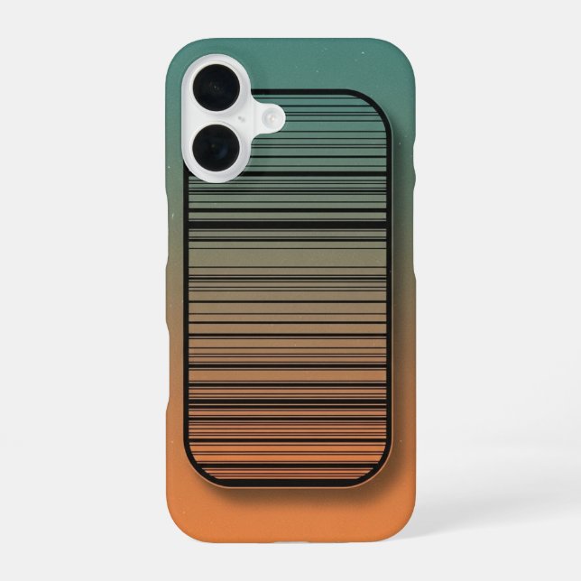 Rounded Panel Stripes Iphone Case (Back)
