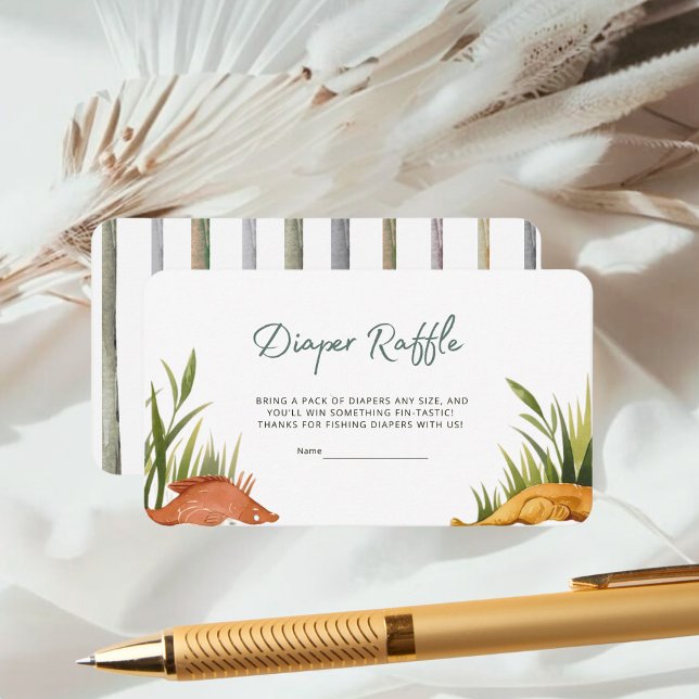 Rounded Reel Excited Fishing Diaper Raffle Enclosure Card (Creator Uploaded)