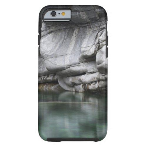 Rounded Rock Cliff by Verzasca River Tough iPhone 6 Case