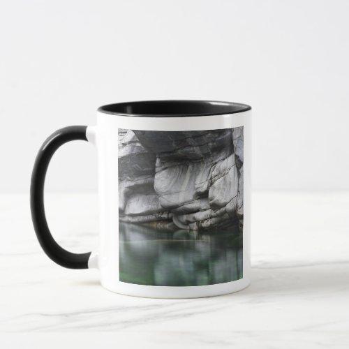 Rounded Rock Cliff by Verzasca River Mug