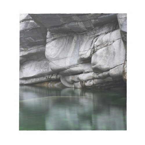 Rounded Rock Cliff by Verzasca River Notepad