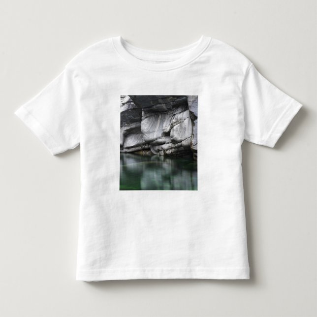 Rounded Rock Cliff by Verzasca River Toddler T-shirt (Front)