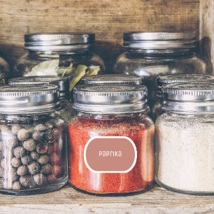 Rounded Spice Bottle Labels