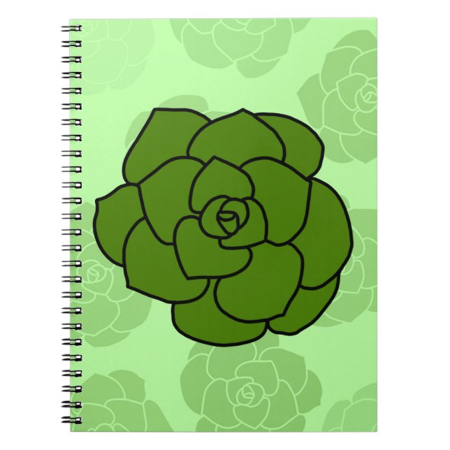 Rounded Succulent Notebook (Front)