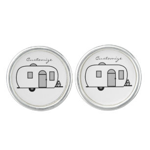 Rounded travel trailer Thunder_Cove Cufflinks