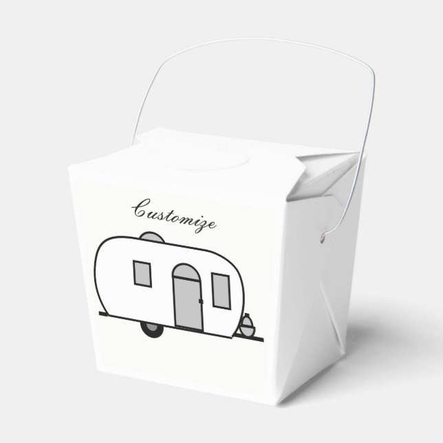 Rounded travel trailer Thunder_Cove Favor Boxes (Front Side)