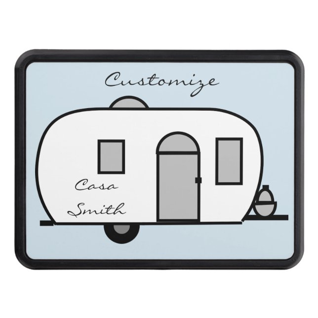 Rounded travel trailer Thunder_Cove Hitch Cover (Front)