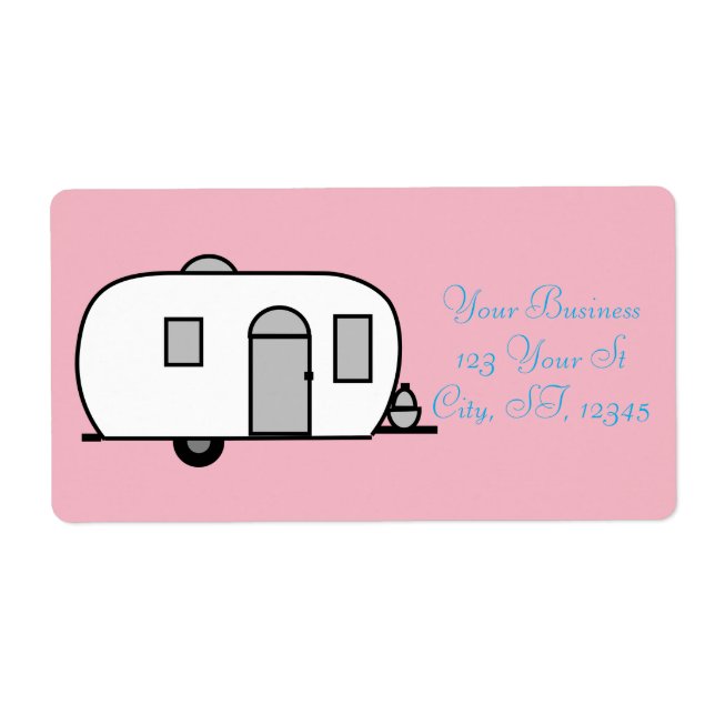 Rounded travel trailer Thunder_Cove Label (Front)