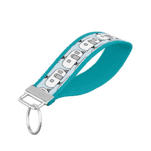 Rounded travel trailer Thunder_Cove Wrist Keychain