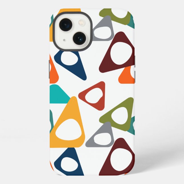 Rounded Triangles  Iphone Case (Back)