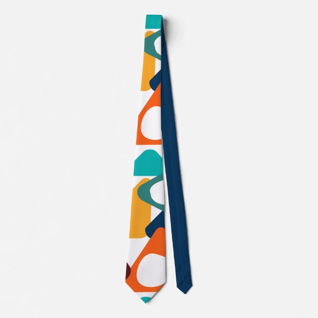 Rounded Triangles  Neck Tie (Front)
