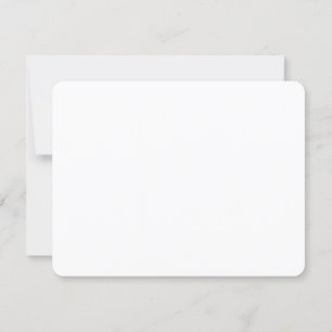 Rounded Wedding RSVP Response Card 4.25" x 5.5"