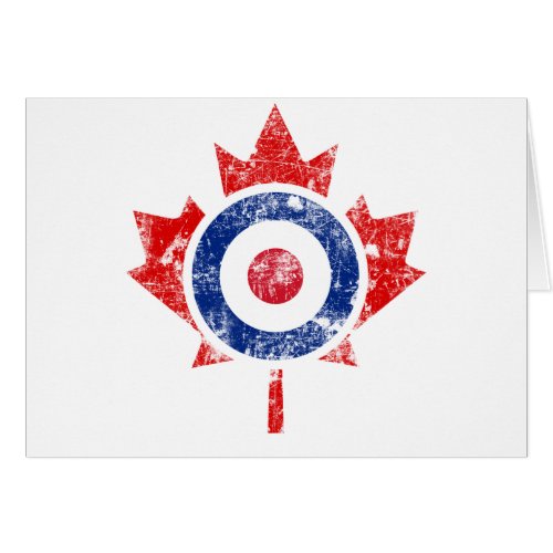 Roundel Canada Curling Hockey Target Grunge Ice