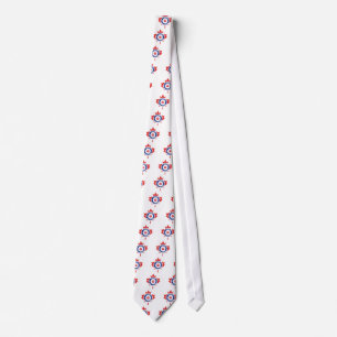 Roundel Canada Curling Hockey Target Grunge Ice Neck Tie
