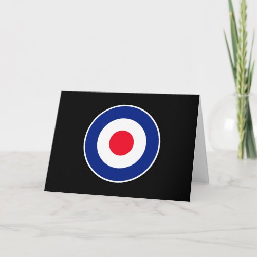 Roundel Graphic on Black Holiday Card