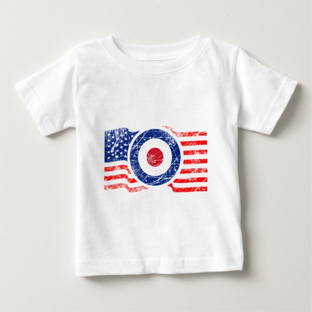 Roundel Mods USA Target Scooter Baby T-Shirt (Front)