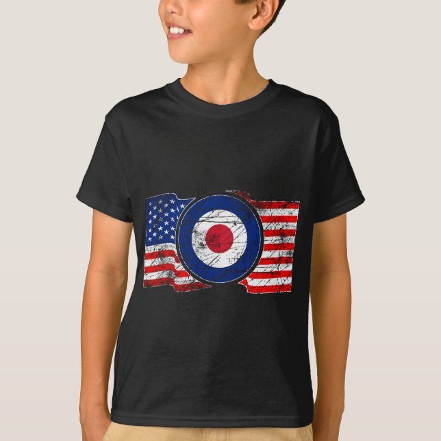 Roundel Mods USA Target Scooter T-Shirt (Front)
