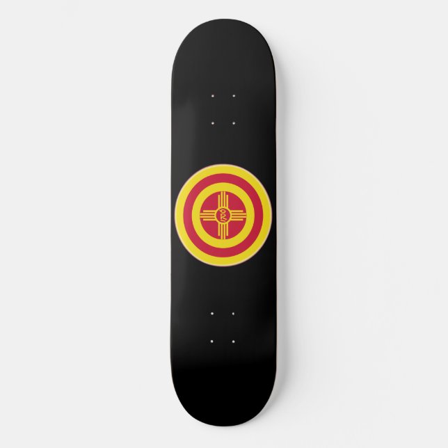 Roundel of Albuquerque Skateboard Deck (Front)