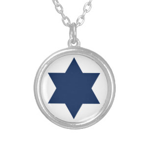 Roundel of Israeli Air Force Silver Plated Necklace