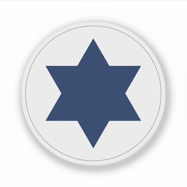 Roundel of Israeli Air Force Sticker (Front)