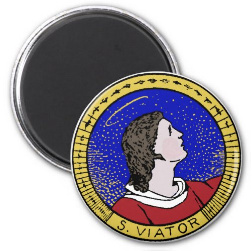 Roundel of St Viator of Lyon the Catechist LD 01 Magnet