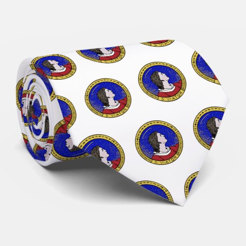 Roundel of St Viator of Lyon the Catechist LD 01 Neck Tie