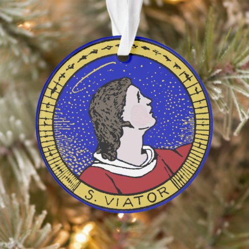 Roundel of St Viator of Lyon the Catechist LD 01 Ornament