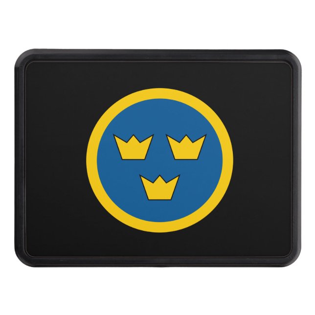 Roundel of Sweden Hitch Cover (Front)