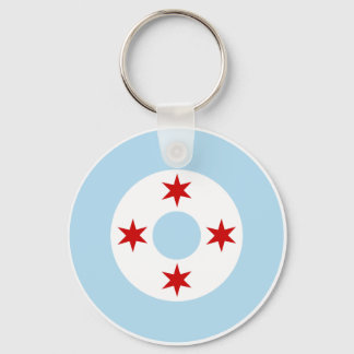 Roundel of the Chicago Air Force (Fighter Wing) Keychain