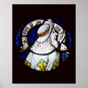 Roundel of the prophet Isaiah Poster
