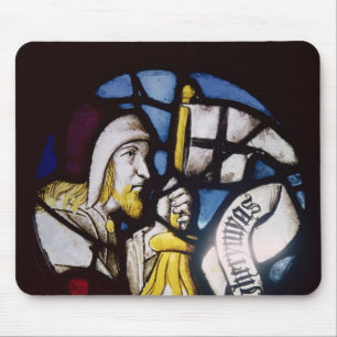 Roundel of the prophet Jeremiah, 15th century Mouse Pad