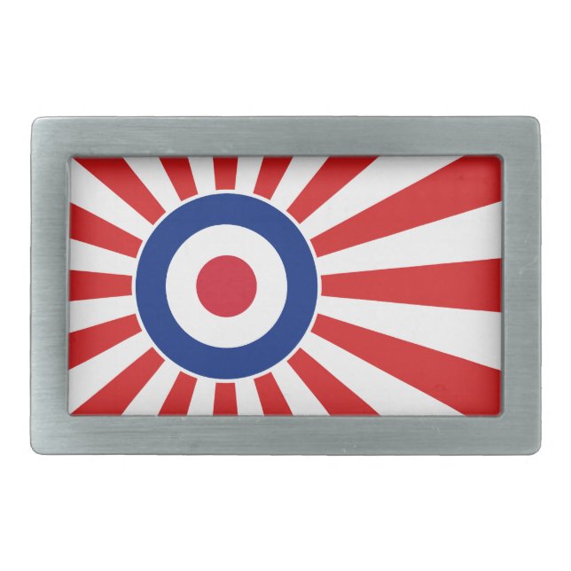 Roundel Target Mods JAPAN Target Scooter Rectangular Belt Buckle (Front)