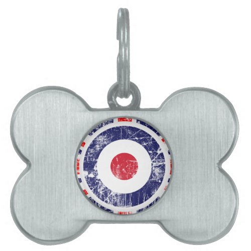 Roundel Target Mods UK Target Union Jack Pet ID Tag