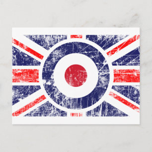 Roundel Target Mods UK Target Union Jack Postcard