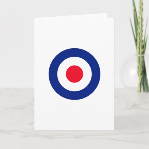 Roundel Target Symbol Graphic Holiday Card