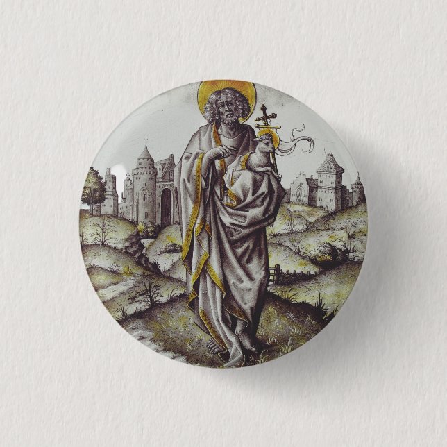 Roundel with Saint John The Baptist Button (Front)