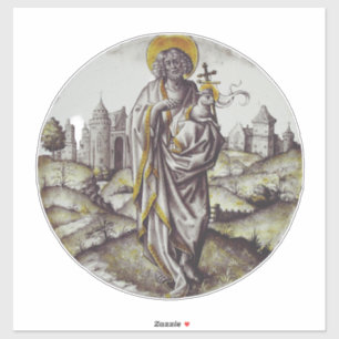 Roundel with Saint John The Baptist Sticker