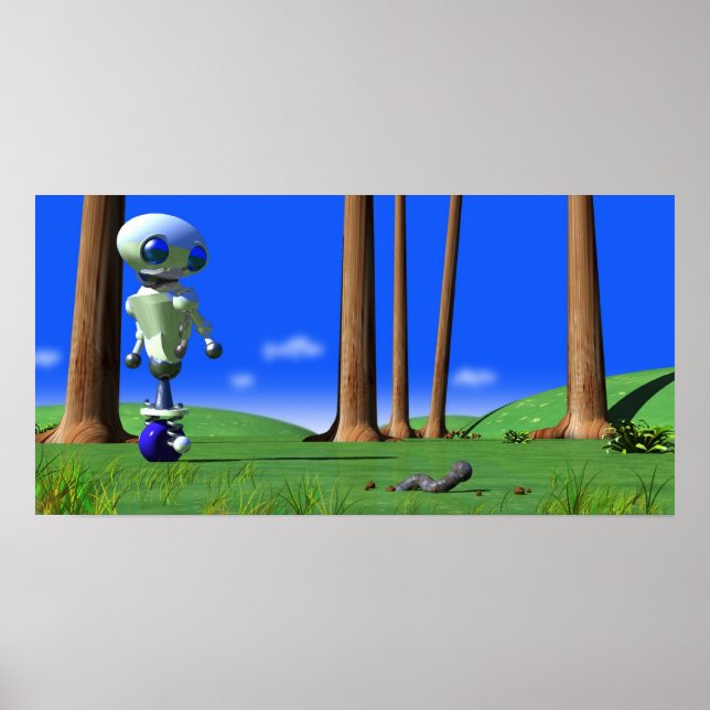 ROUNDER WATCHING A WORM POSTER (Front)