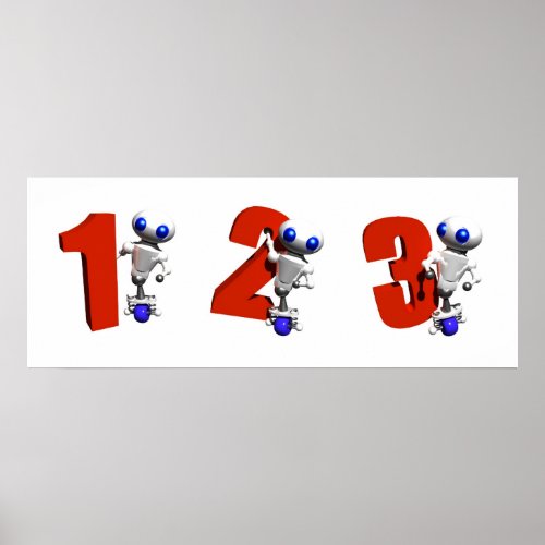 ROUNDER WITH NUMBERS POSTER