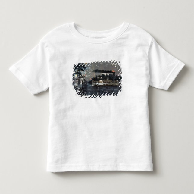 Rounding a Bend on the Mississippi Steamboat Toddler T-shirt (Front)