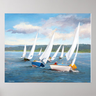 Rounding the Buoy Poster