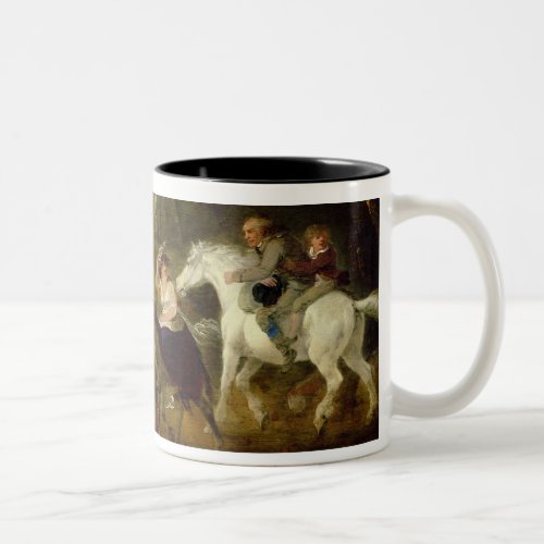 Rounding up before the Storm 1805 oil on panel Two_Tone Coffee Mug