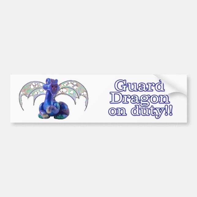 Rourke : Guard Dragon On Duty Bumper Sticker (Front)
