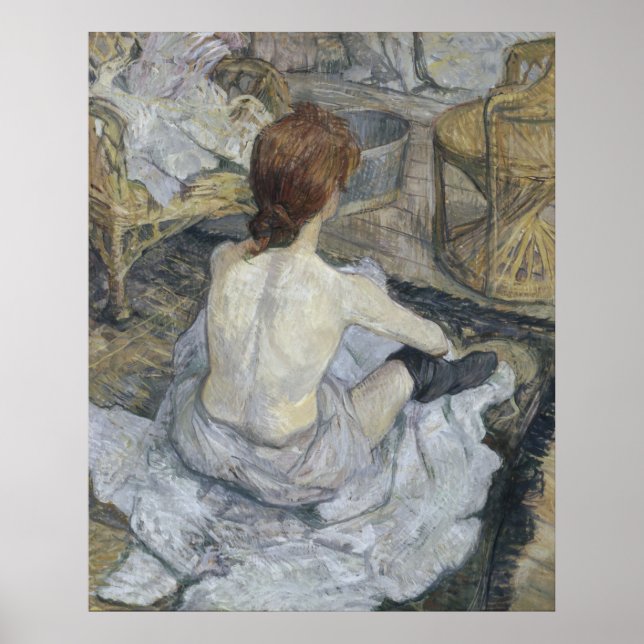 Rousse La Toilette Toulouse-Lautrec Poster (Front)