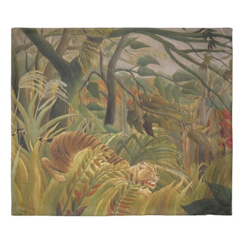 Rousseau Jungle Tropical Tiger Art Duvet Cover